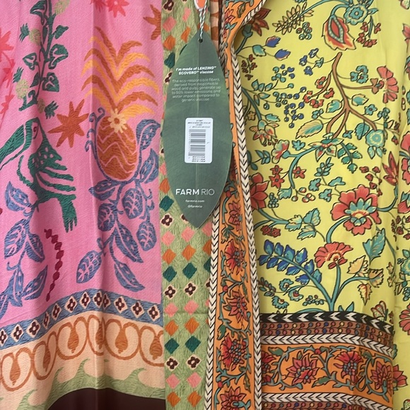 NWT Farm Rio mixed scarves multicolor chemse - Picture 3 of 7